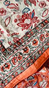 Ấn Độ Mới Đến 2024 Pinata Chinta Tay Khối In Có Thể Đảo Ngược Chăn 200 GSM Cotton Khâu 90 X108 "Sang Trọng Bộ Đồ Giường Mền - Product Image 4