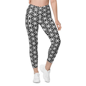 OEM mujeres ropa deportiva de cintura alta mallas de compresión personalizada transpirable mujeres gimnasio cintura elástica mallas de yoga - Product Image 1