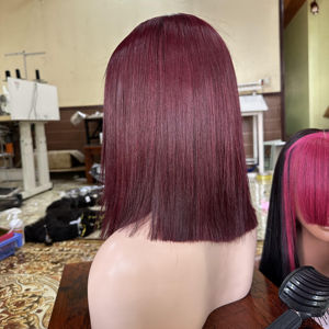 Extensions de cheveux raides en os bordeaux de haute qualité vietnamiennes 100% non traitées sans enchevêtrement sans perte avec prix de gros - Product Image 1