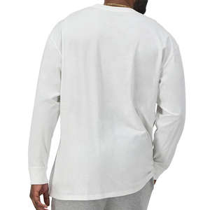 Camiseta 100% algodón de manga completa de Color sólido, camiseta de Color personalizado de nueva llegada, mangas completas para hombre, camisetas de precio de venta caliente - Product Image 4