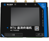 Terminal de télémétrie IoT OEM avec écran métallique, configuration visuelle à distance, multi-protocoles, 4G, OTA, calcul en périphérie, surveillance hydrologique
