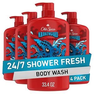 Gel douche nettoyant Old Spice pour hommes, 3X Defense, fraîcheur douche 24/7 avec parfum durable, gel lavant 2-en-1 corps et visage, Krakengard - Product Image 5
