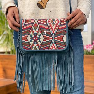 Nouveau Offre Spéciale Jacquard fait à la main en daim frange cuir sac à bandoulière multi-usage nouveau Design Vintage sac à bandoulière pas cher taux produit en vrac - Product Image 1