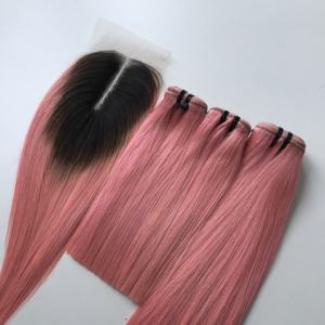 Paquete de extensiones de cabello humano recto de hueso de muestra gratis con cierre de encaje transparente Peluca de encaje frontal Ingredientes esenciales - Product Image 6