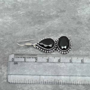 Black <b>Onyx</b> <b>Earrings</b> 925 Sterling Silver Handmade Jewelry Gemstone <b>Earrings</b> Gift For Her - Product Image 6