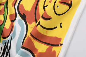 Camiseta de Verano 2026 con Diseño Estampado, Manga Corta, para Hombre, Holgada, 100% Algodón, Cuello Redondo - Product Image 6