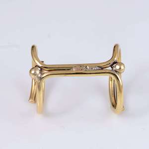 Unique Minimalist Geometric <b>Ring</b> Dainty Brass <b>Ring</b> Women 18k Gold Plated Wire Band <b>Statement</b> Cage Jewelry Wholesale/OEM/ODM - Product Image 3