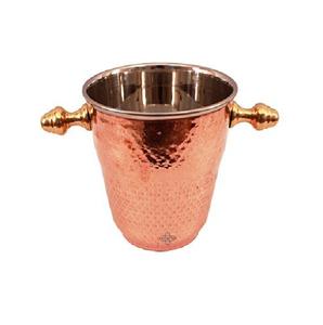 Nouvelle tendance fait à la main pur cuivre Antique refroidisseur de vin forme ronde métal fabriqué à la main refroidisseur de vin - Product Image 3