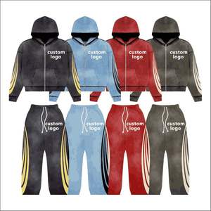 ชุดวอร์มมีฮู้ดพิมพ์ลายเต็มตัว แฟชั่นล่าสุด ปี 2025 สำหรับทุกเพศ คุณภาพพรีเมียม สไตล์สตรีทแวร์ สีซีดแบบซันเฟด รุ่นออทัมน์สโตน - Product Image 1