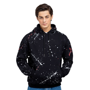 Sweats à capuche pour hommes personnalisés, cordon de serrage réglable, streetwear, 100% coton molletonné, pour sweats à capuche de couleur unie et d'extérieur - Product Image 1