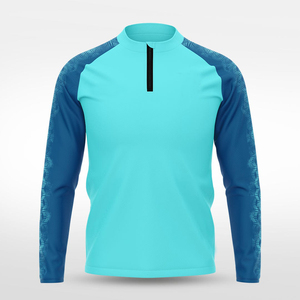 เสื้อสปอร์ตแขนยาวแบบซิป 1/4 สำหรับผู้ชาย แบบกลับด้านได้ เสื้อพูลโอเวอร์สำหรับออกกำลังกาย น้ำหนักเบา เหมาะสำหรับการฝึกซ้อม วิ่ง และกิจกรรมกลางแจ้ง - Product Image 5