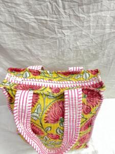 Bolsa Decorativa Informal para Niñas, 100% Algodón, Peso Medio, Estampado a Mano, Fácil de Lavar, Diseño Acolchado y Cosido - Product Image 5