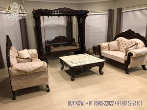 Muebles tallados a mano de aspecto francés para sala de estar, conjunto de sofá hecho a mano de lujo para sala de estar, acabado blanco - Product Image 6