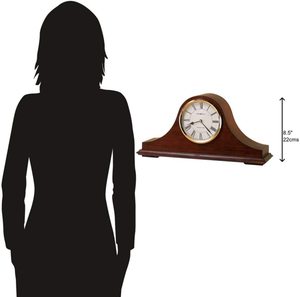 Adiba Home Decor Handmade Windsor Cherry <b>Mantel</b>-<b>Clocks</b> Modern Design Nautical Style Polished <b>Wood</b> Customizable Size Wall Hanging - Product Image 5