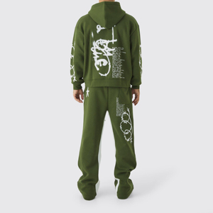 Conjunto de chándal personalizado de 2 piezas para hombre, gran oferta, ropa de chándal de moda en línea para invierno, chándal personalizado informal para hombre - Product Image 2