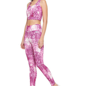 Latest Design Sportswear Women Sublimation <b>Yoga</b> <b>Set</b> Wholesale Cheap Price Women Sublimation <b>Yoga</b> <b>Set</b> Made In Pakistan - Product Image 2