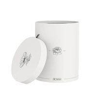 Boîte à fleurs séchées personnalisée avec logo, revêtement UV, recyclable, en papier couché, pelliculage mat, gaufrage, emballage de beauté en soie pour fleurs préservées