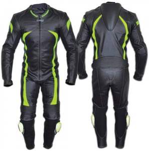 Traje de motocicleta de cuero genuino para hombre, chaqueta de cuero de moda - Product Image 1