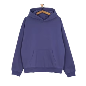 Sweat à capuche décontracté 100% coton polaire à manches longues pour hommes vêtements de rue d'hiver personnalisable impression graphique Logo sweats à capuche pour hommes - Product Image 1