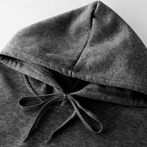 Sweats à capuche coupe régulière pour hommes Relaxation Sport Pull à capuche uni à manches longues Sweat à capuche avec cordon de serrage - Product Image 4