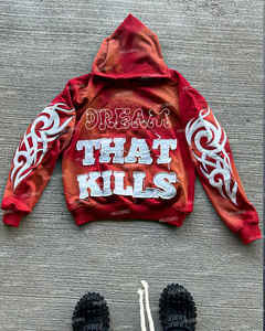 เสื้อฮู้ดดี้คอตตอน400gsm รุ่นที่ใส่ในฤดูหนาวมีซิปเสื้อผ้าแนวสตรีทแวร์ปักลายกราฟิกปะติดลายนูนเรียกร้องมากที่สุดสำหรับฤดูหนาว - Product Image 6