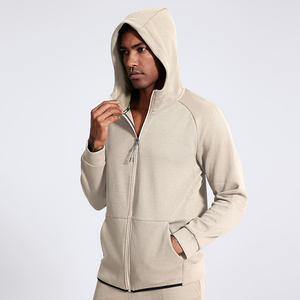 Costume de couleur unie pour hommes, survêtement de course à pied d'hiver en coton de haute qualité - Product Image 4