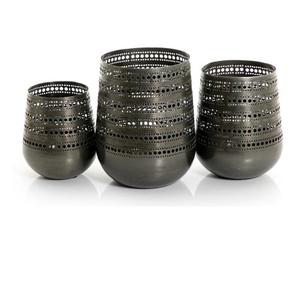 Porte-bougie votif en métal gravé à la main avec finition bicolore, vente chaude pour la décoration de mariage et de la maison - Product Image 3