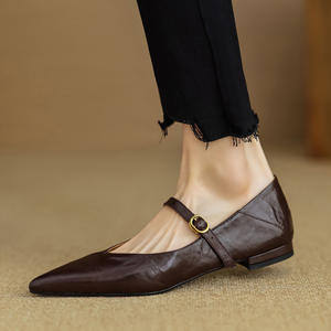 Zapatos informales cómodos sin cordones para mujer, mocasines versátiles de verano para mujer, mocasines cómodos con punta redonda y suela suave para mujer - Product Image 1