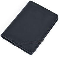 Dompet Kulit PU Slim Logo Emboss Kustom OEM Kualitas Terbaik Pria Tahan Air Lembut Tempat Kartu Bisnis Dompet Anak Laki-laki Kustom