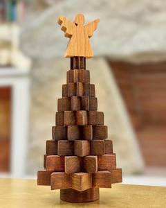 ของตกแต่งต้นคริสต์มาสเป็นมิตรต่อสิ่งแวดล้อมทำด้วยมือเป็นของขวัญประดับต้นไม้ทำจากต้นเชอร์รี่สำหรับทุกฤดู - Product Image 1