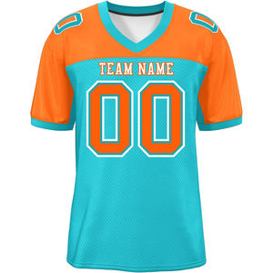 Camisetas de fútbol americano urbano de secado rápido personalizadas, ropa de calle, ropa deportiva para discoteca, malla de poliéster, impresión por sublimación transpirable - Product Image 1