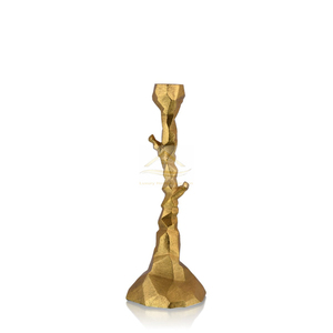 Nouveau achat Meilleure vente Bougeoir personnalisable Vaisselle de table Bougeoir Couleur dorée avec porte-plume d'ange - Product Image 4