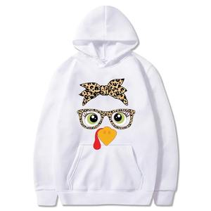 Sweat à capuche mignon poulet femmes sweats à capuche esthétiques automne hiver dessin animé graphique pulls décontractés sweats - Product Image 4