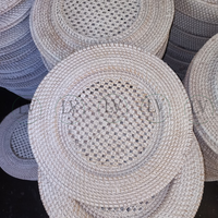Napperon écologique en rotin naturel de haute qualité pour vaisselle pour restaurants en gros du Vietnam