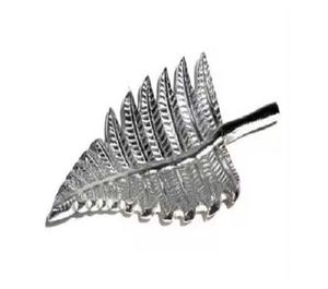 Produit de restauration Plateau de service fantaisie en métal et aluminium Plateau décoratif en métal en forme de feuille à vendre - Product Image 6