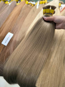 Premium Natural Bulk Vietnamese Virgin Hair Pre-Bonded Multi-Tone for Salon <b>Braiding</b> and <b>Wig</b> Making - Product Image 4