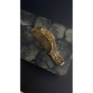 Peine de sándalo negro Natural de alta venta caliente, peine de masaje de ébano para mujer con peines de etiqueta privada disponibles al mejor precio - Product Image 2