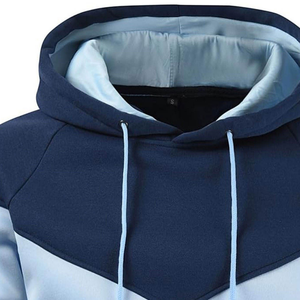 เสื้อมีฮู้ดแบบสวมหัวผ้าคอตตอนฟลีซปักสีพื้นน้ำหนักปานกลางสำหรับผู้ชายผ้าคอตตอน100% มีกระเป๋าสำหรับฤดูหนาว - Product Image 5