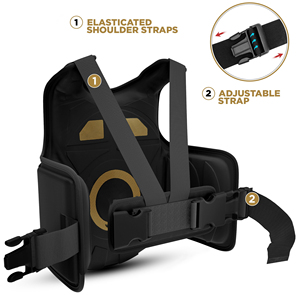 Protector de cuerpo de cuero para entrenamiento de autodefensa boxeo Muay Thai MMA gimnasio Fitness entrenamiento artes marciales protector de pecho - Product Image 3