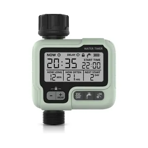 Rain Delay Large Screen Water Timer Silicone Keys Are Safe And Odorless Automatic Time Watering System Outdoor Garden Use