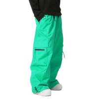 Pantalon de ski unisexe personnalisé 2025 – Style baggy, isolé, imperméable, coupe-vent, écoresponsable, grande taille, jambe large, chauffant pour la neige
