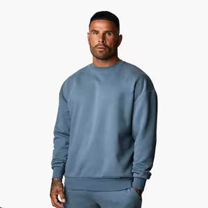 2025 unisexe Vintage pull sweat personnalisé en gros brodé rue porter votre propre Logo solide motif hiver de haute qualité - Product Image 1