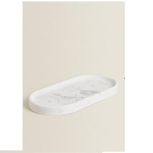 Bandeja de resina de almacenamiento de tocador genuino para decoración del hogar Bandeja de servicio sin resina/no cerámica - Product Image 1