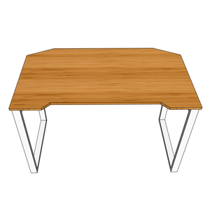 โต๊ะเกมมิ่ง GBamboo รุ่น GB38002 ขนาด 70x120 ซม. ขาโต๊ะทรงสี่เหลี่ยม - Product Image 2