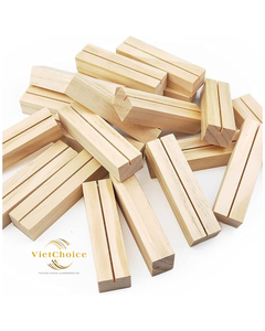 Porte-menu en bois massif naturel, élégant, robuste et durable, fait à la main, forme personnalisée, gravé, boîte en bois de table - Product Image 5