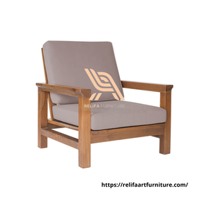 Sillas de jardín Silla de un asiento Muebles de acabado natural Sofás de jardín al aire libre Muebles - Product Image 6