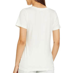 Haute qualité coton lâche coupe décontractée dame filles T-shirt surdimensionné femmes chemise vêtements mode col rond été T-shirt décontracté - Product Image 2