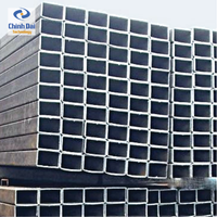 La mejor oferta Tubo de acero de sección hueca cuadrada (SHS/ RHS/ CHS) Tubo de acero al carbono galvanizado para construcción de edificios Tamaño ERW