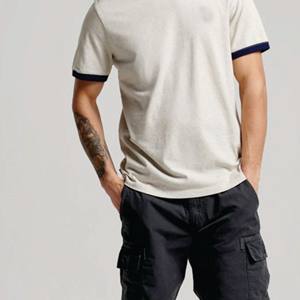 T-shirt pour homme 100% coton de qualité supérieure vierge surdimensionnée idéal pour les impressions personnalisées confortable et lourd pour la sérigraphie - Product Image 2
