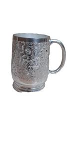 Nouvelle tasse en laiton fini argent pour mariage, nouvelle tasse en métal au prix de gros, tasse médiéval pour l'eau potable - Product Image 5